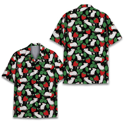 Alternative front angle of the family matching hawaiian shirt