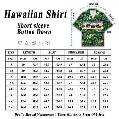Alternative view of the tropical hawaiian shirt for adults