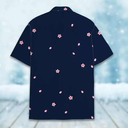 Alternate back view of the hawaiian shirt