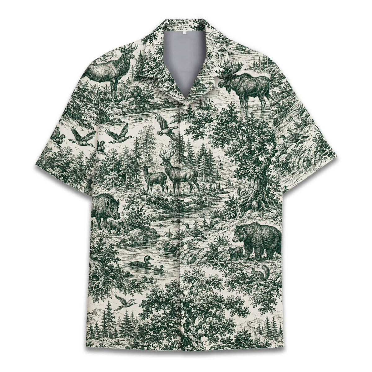 Front view highlighting the button-down style and collar