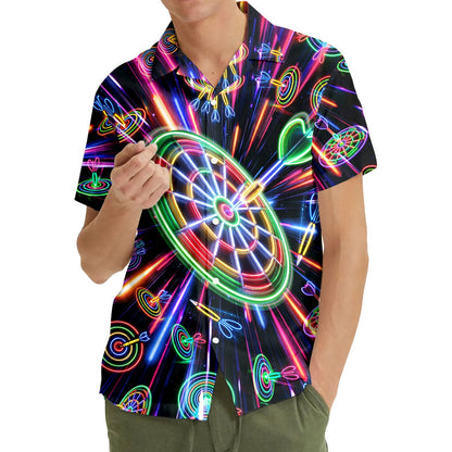 Another front view of the matching family hawaiian shirts top
