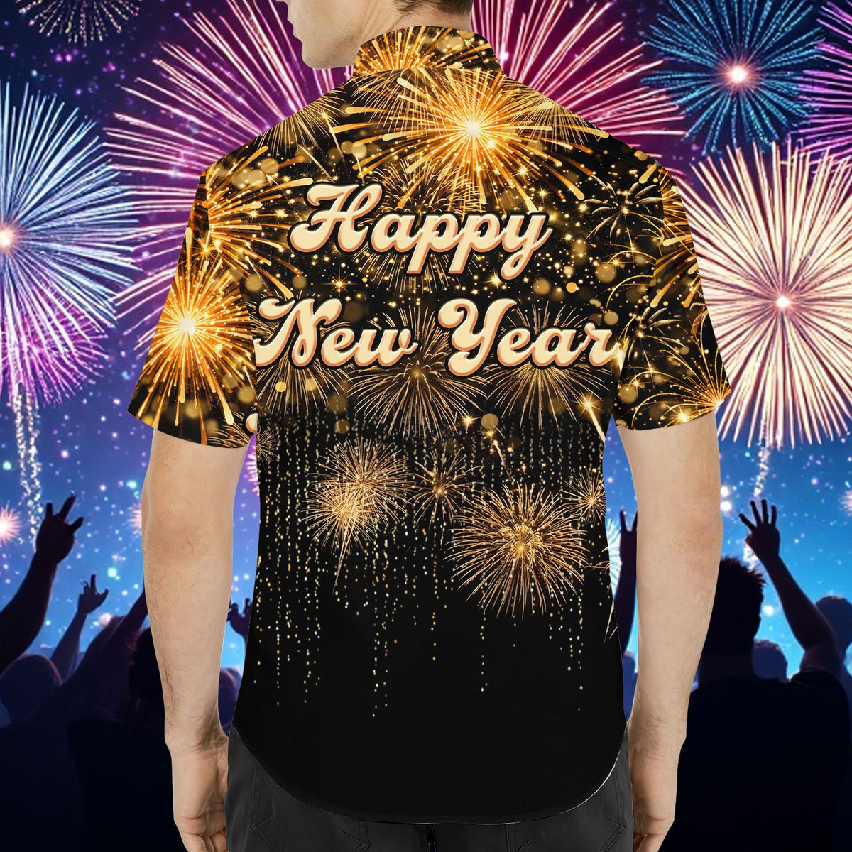 Alternate back view 5 of family hawaiian shirt