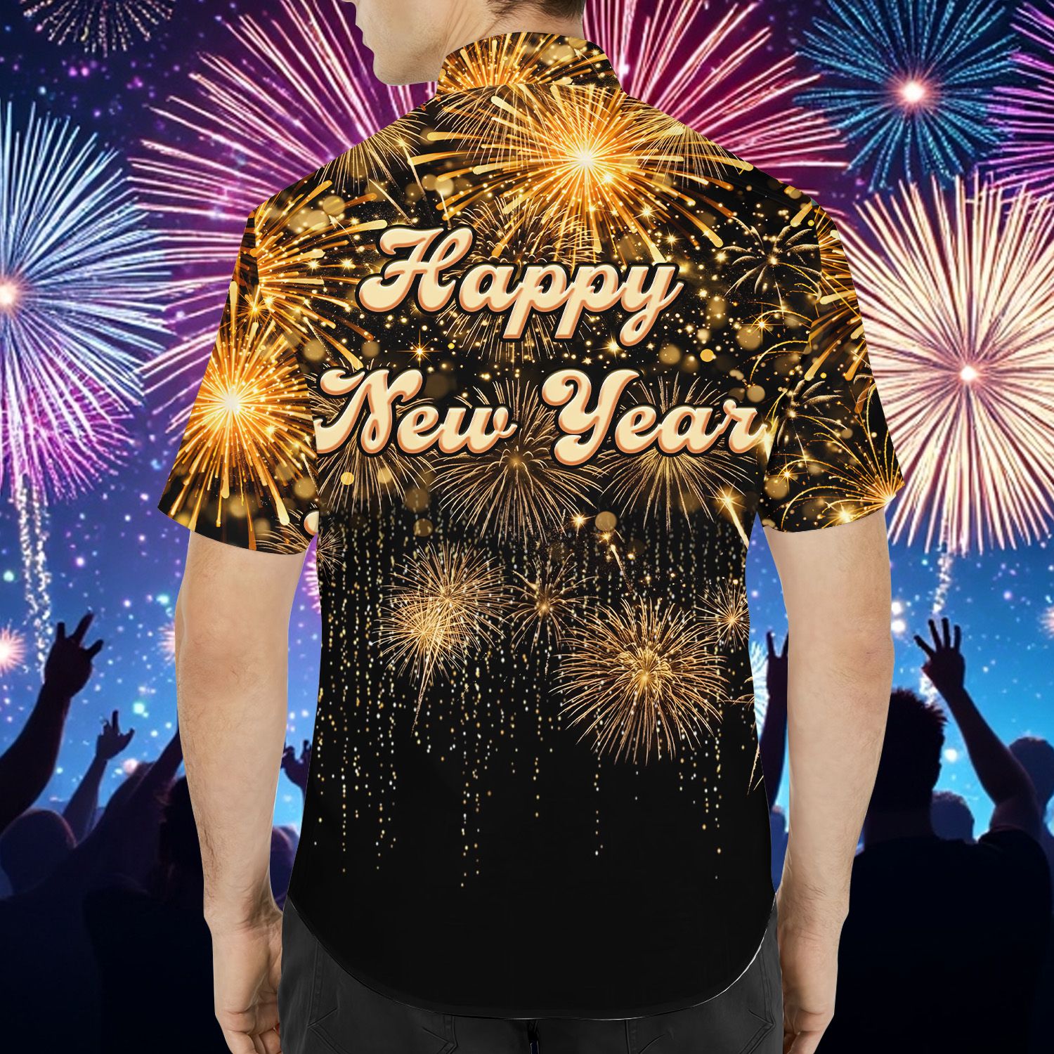 Alternate back view 5 of family hawaiian shirt