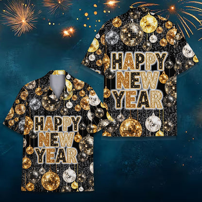 Another front view of the holiday hawaiian shirt