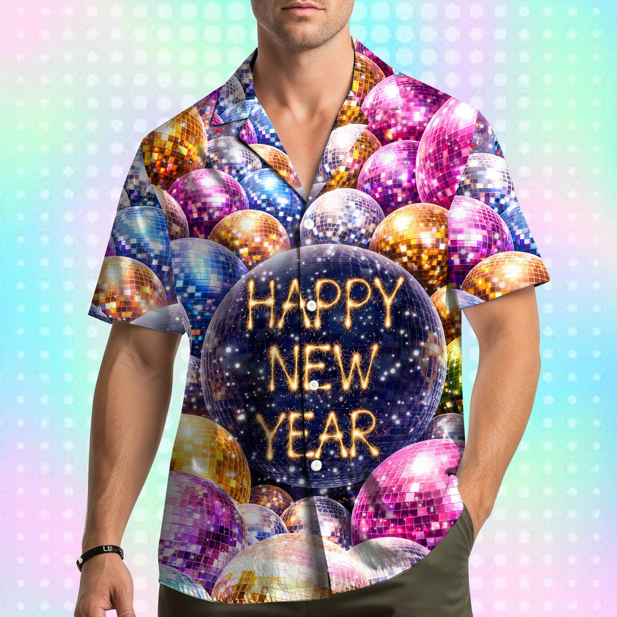 Second lifestyle image highlighting family matching outfits in the new year theme