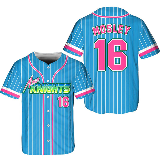 Custom name and number hawaiian shirt in blue Oktoberfest design, front view