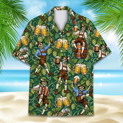 Full front view of the matching family Oktoberfest outfit