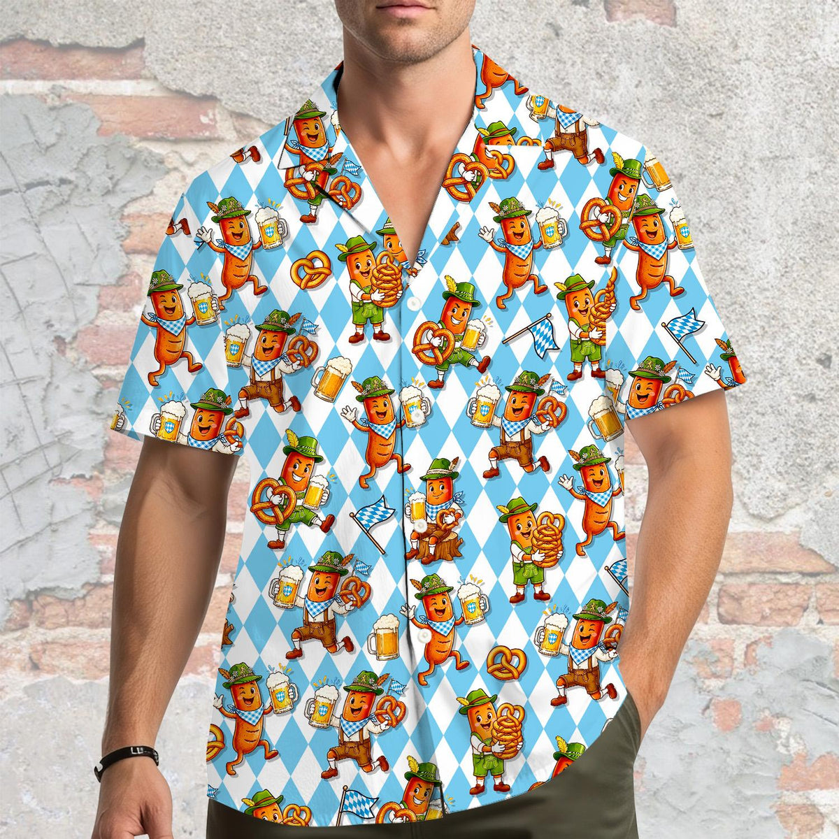 Second lifestyle view of family wearing oktoberfest shirts