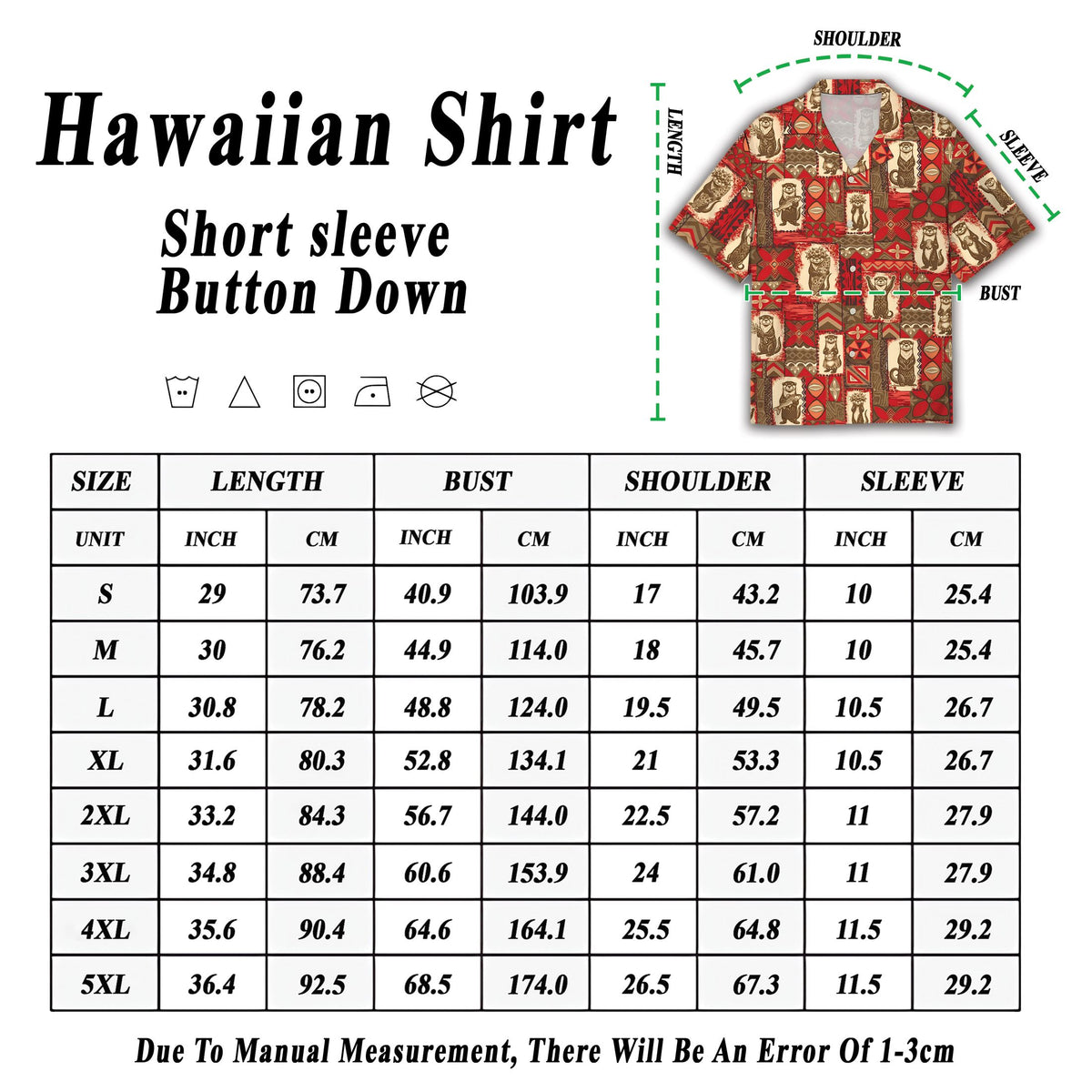 Alternative view of the red otters matching family hawaiian shirt