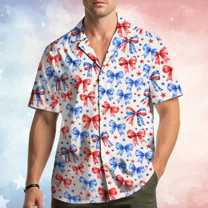 Second lifestyle view of the holiday hawaiian shirt