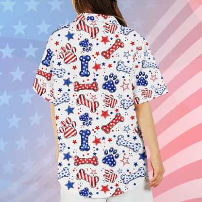 Fourth lifestyle image highlighting the matching family Hawaiian shirts in a festive summer setting