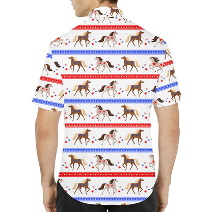 Lifestyle view of a family wearing the matching family hawaiian shirts