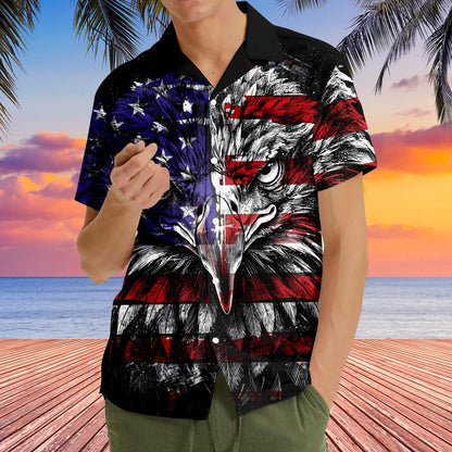 Seventh lifestyle view of the hawaiian shirt