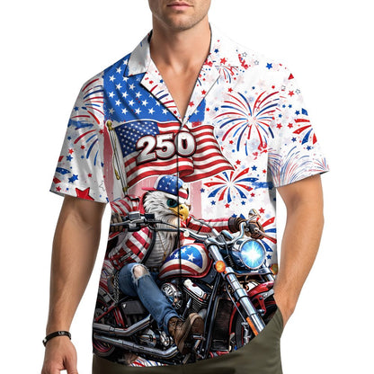 Lifestyle view of someone wearing the matching family hawaiian shirt
