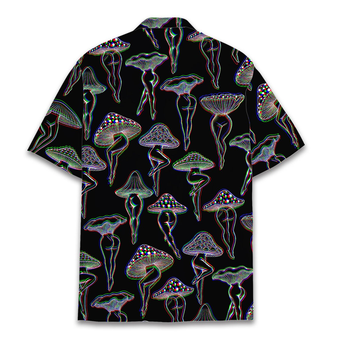 Back view of the matching family hawaiian shirt design