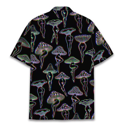 Back view of the matching family hawaiian shirt design