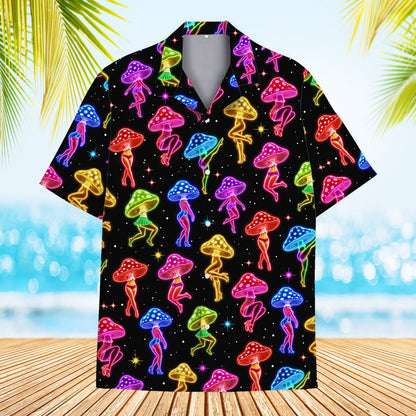 Lifestyle view of someone wearing the family hawaiian shirts