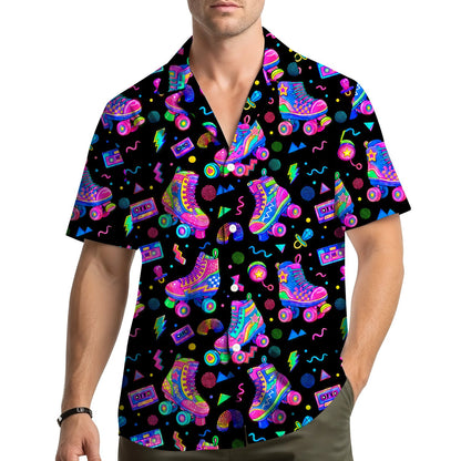 Front detail view 6 of the matching family hawaiian shirt