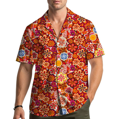 Second lifestyle shot featuring the family hawaiian shirts in a summer setting