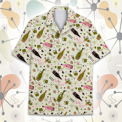 Fourth front view of the 2027 retro hawaiian shirt