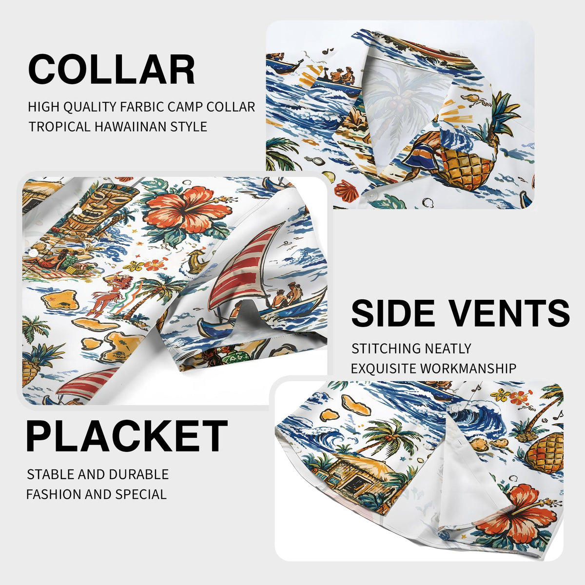 Lifestyle view showing matching family hawaiian shirts potential