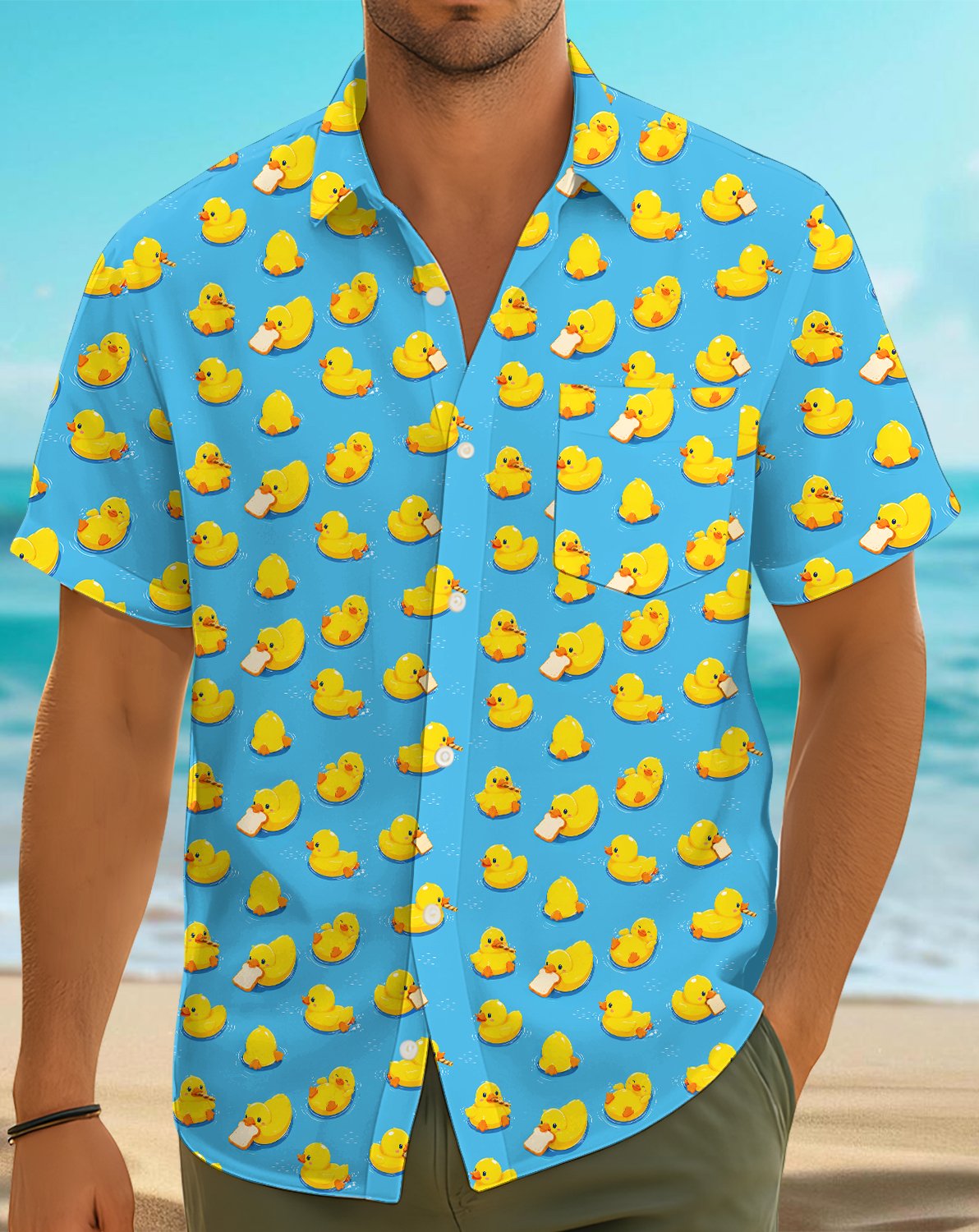 Matching family hawaiian shirts lifestyle alternate view
