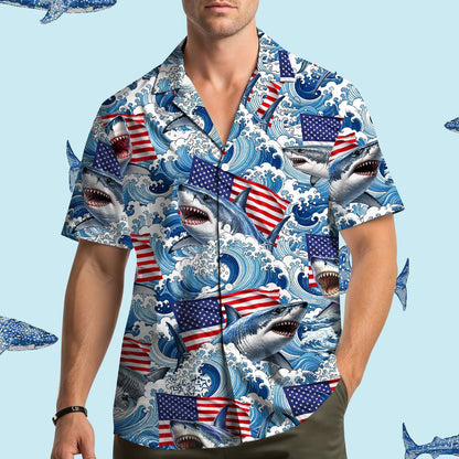 Sixth lifestyle view of the family matching hawaiian shirt for summer