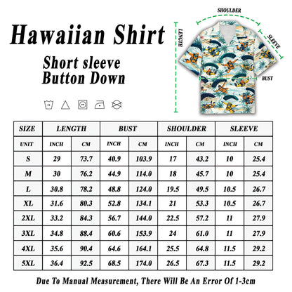 Alternate lifestyle view of the matching family hawaiian shirts design