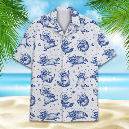 Detailed front view of the matching family hawaiian shirt