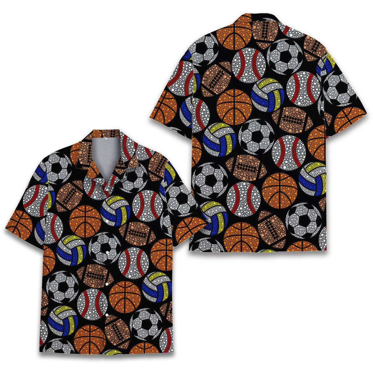 Third lifestyle view showing the sports hawaiian shirt in action