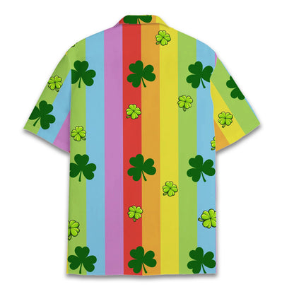 Back view of the multicolor Patrick Hawaiian shirt