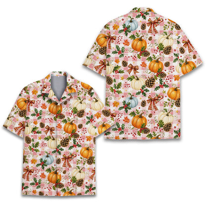 Lifestyle shot displaying the vibrant orange and pink autumn design