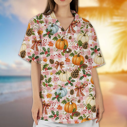 Another lifestyle view of the matching family hawaiian shirts