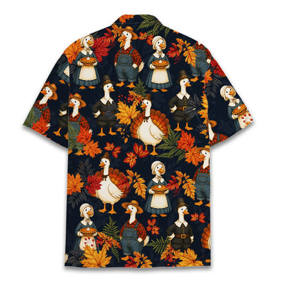 Back view of the hawaiian thanksgiving shirt