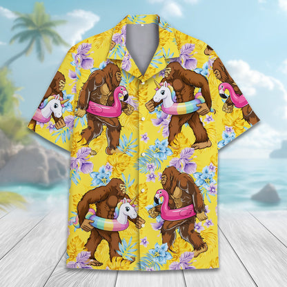 Another detailed front view of the bigfoot and pool floats design