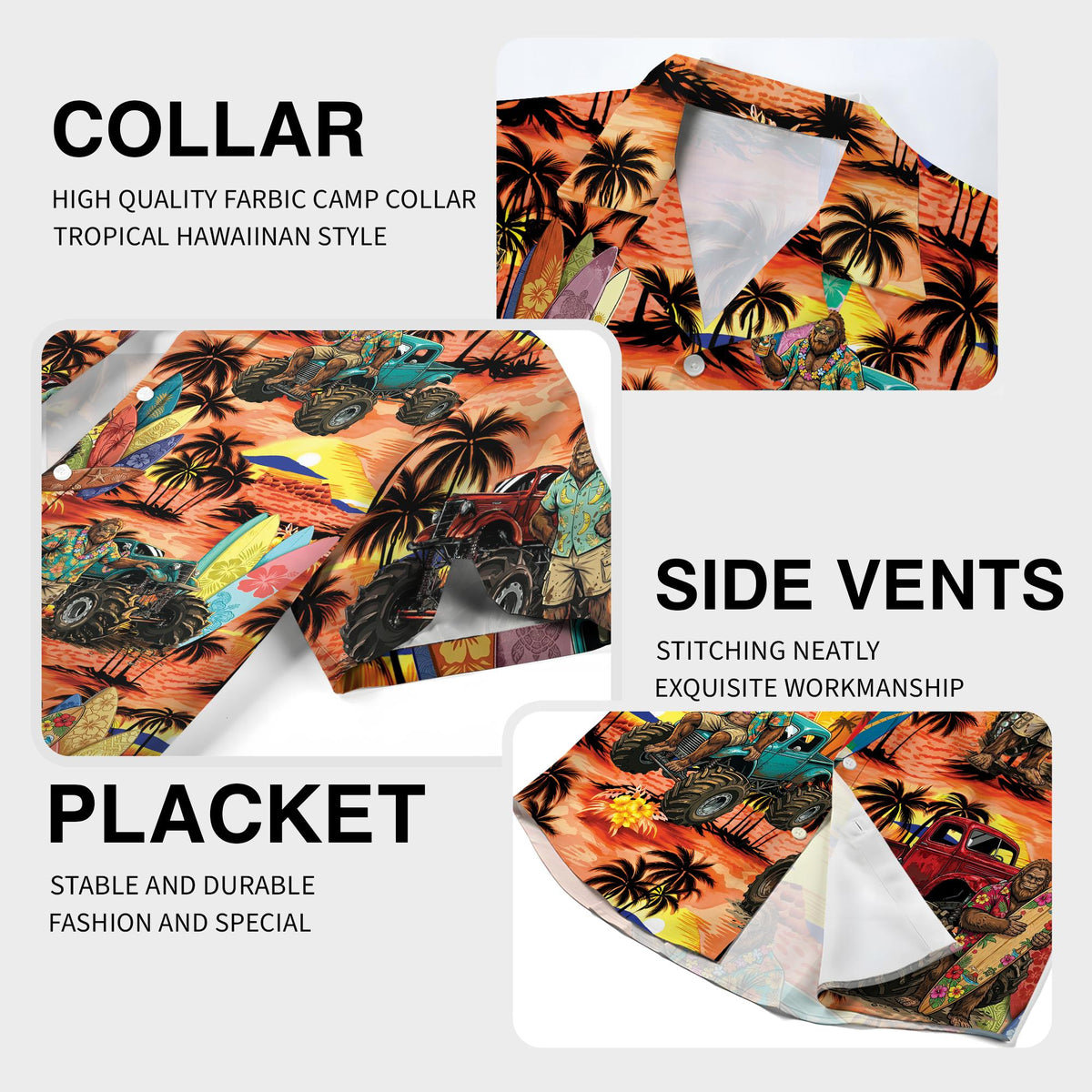 Another detailed view of the vacation bigfoot design