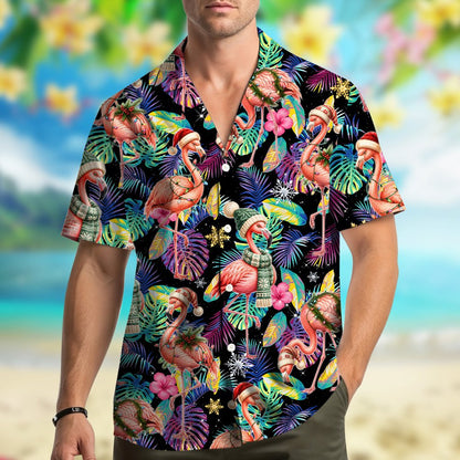 Back view of the matching family hawaiian shirt