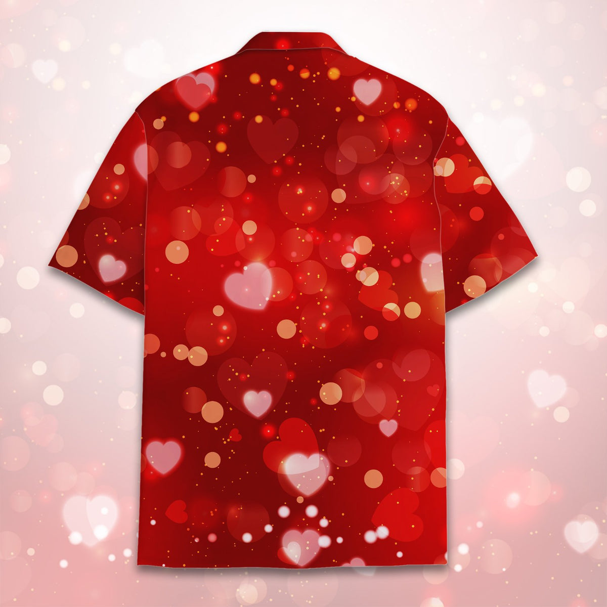 Back detail of the holiday hawaiian shirt
