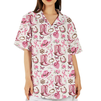 Lifestyle view of the family hawaiian shirt outdoors