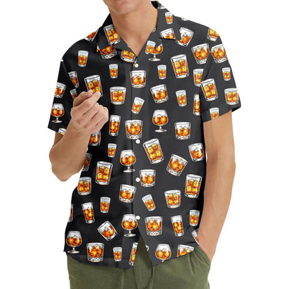 Lifestyle view of the matching family hawaiian shirt