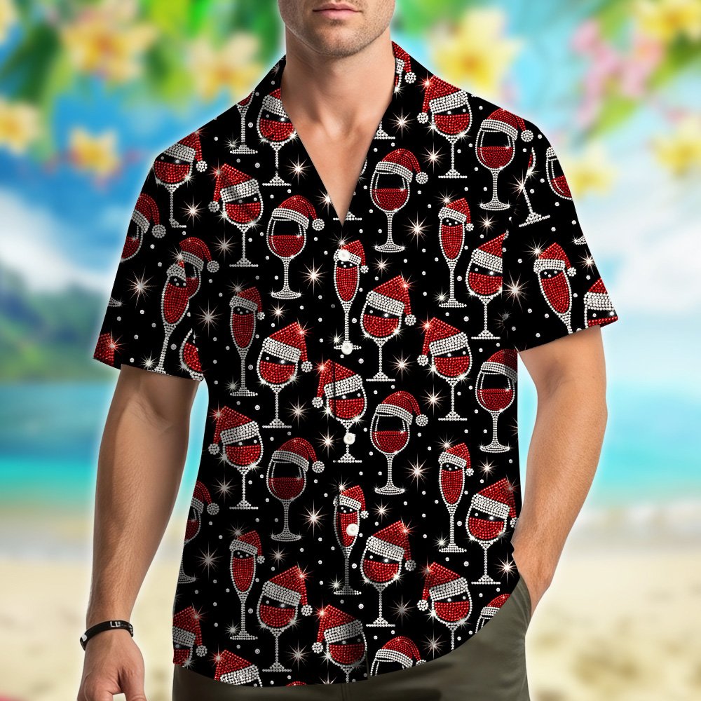 Second lifestyle view of the matching family hawaiian shirt