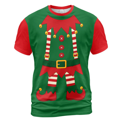 View showing multiple sizes of the matching family t-shirts