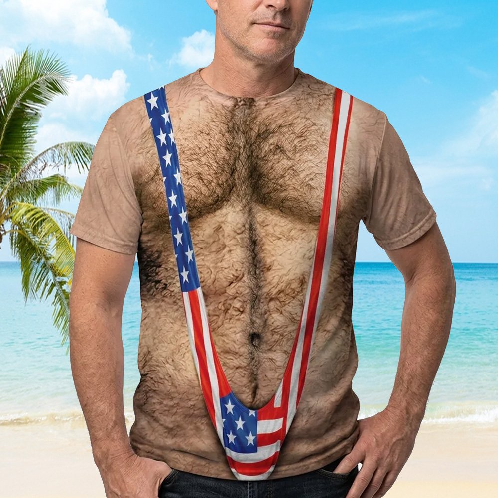 Front view 4 of the novelty USA t-shirt