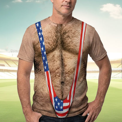 Front view 5 of the funny USA t-shirt matching family design