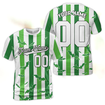 Another front view of the custom name and number t-shirt