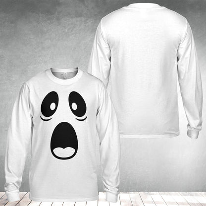 Festive orange Halloween t-shirt, alternate front view