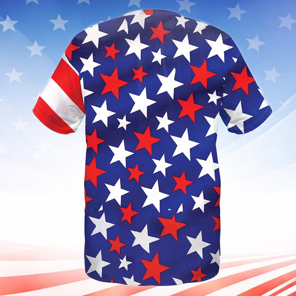 Another back view of the 3D novelty t-shirt