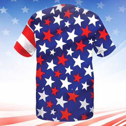 Another back view of the 3D novelty t-shirt