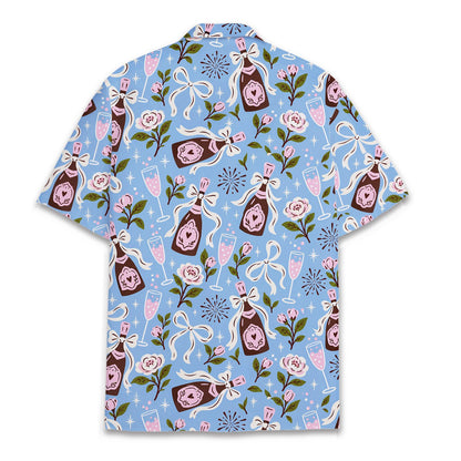 Back view of the light blue celebration pajama set