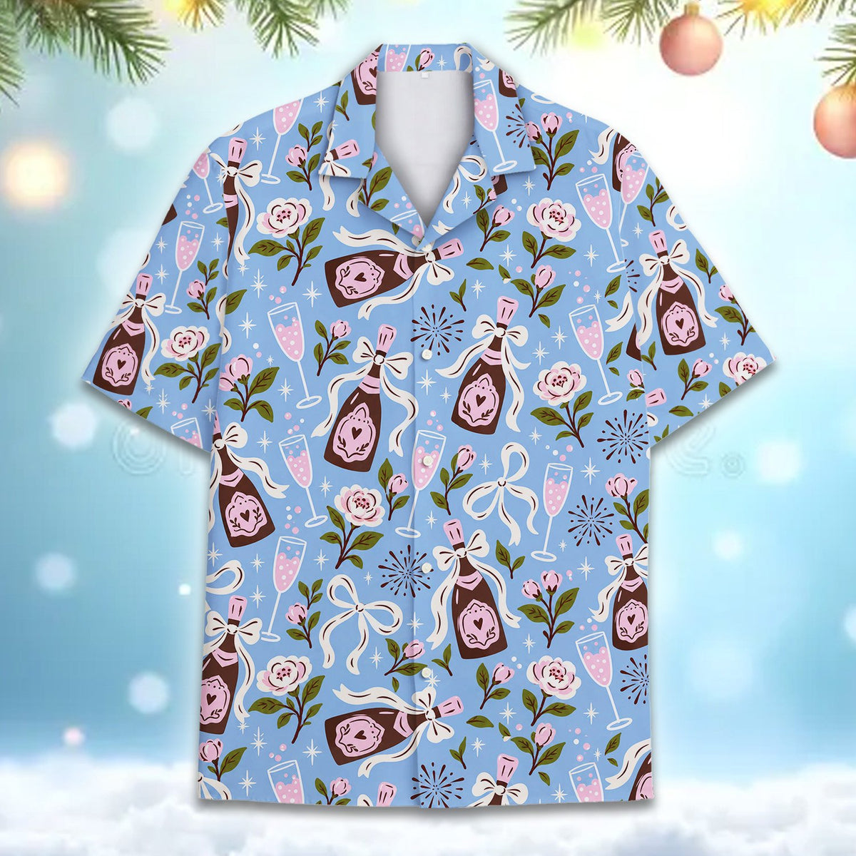 Additional front view of the celebration pajama set
